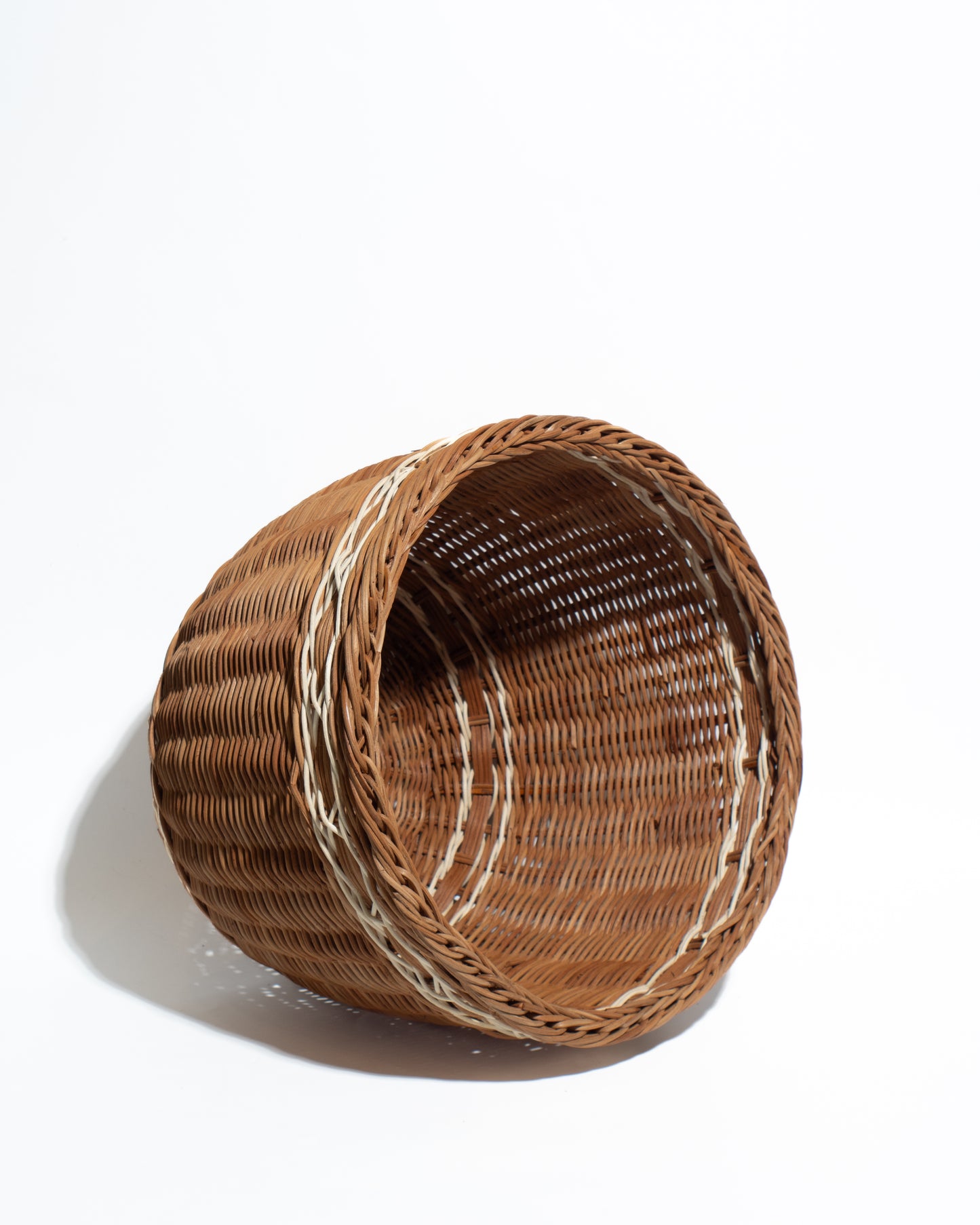 laurdry hamper Handwoven Bamboo & Rattan Basket – Natural Decorative Storage Organizer
