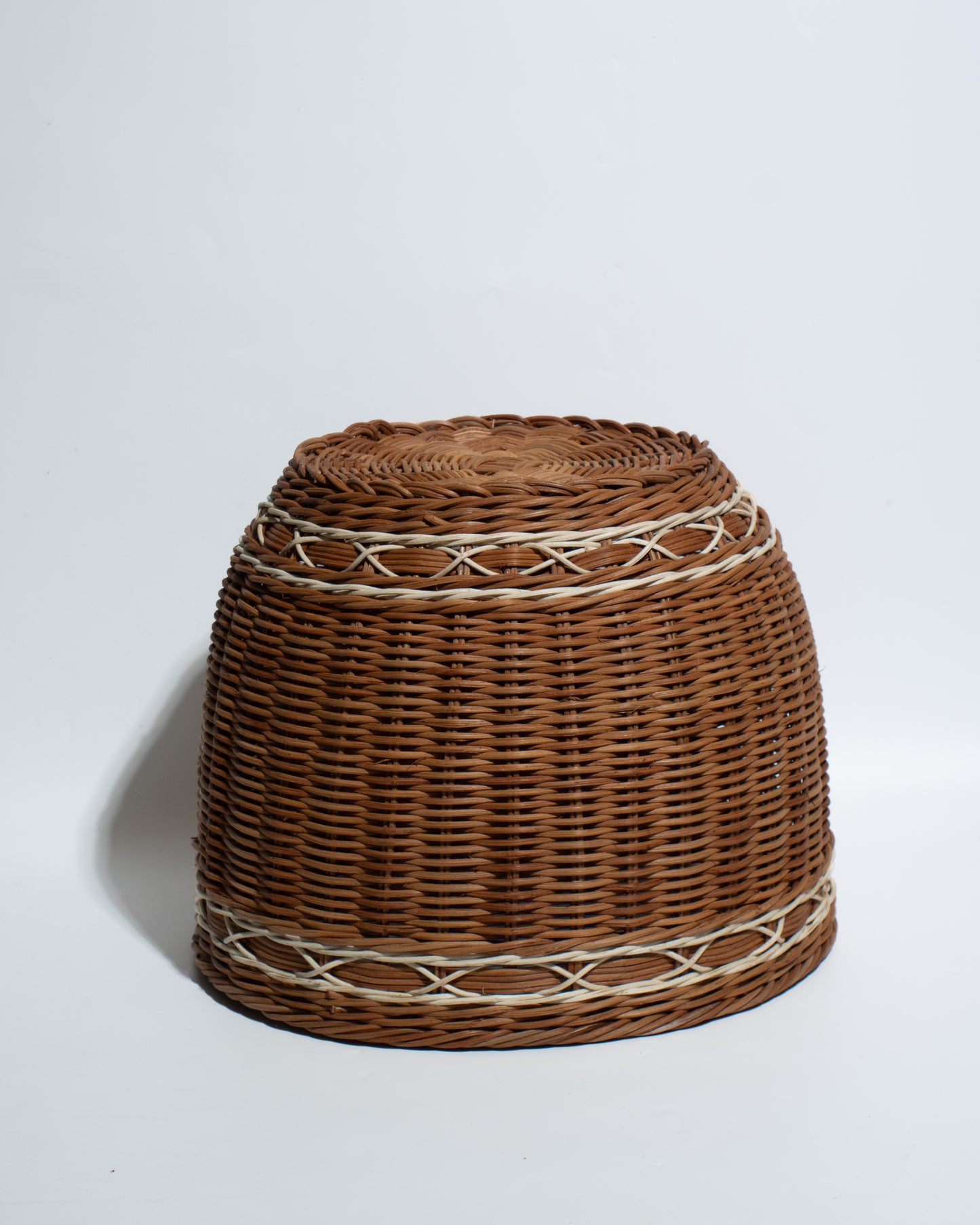 laurdry hamper Handwoven Bamboo & Rattan Basket – Natural Decorative Storage Organizer