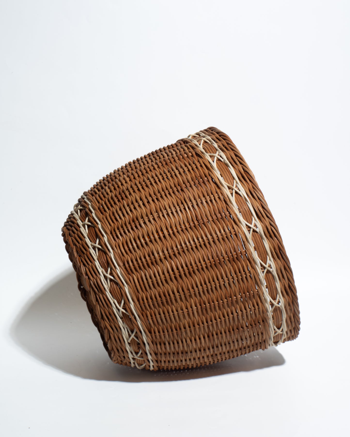 laurdry hamper Handwoven Bamboo & Rattan Basket – Natural Decorative Storage Organizer