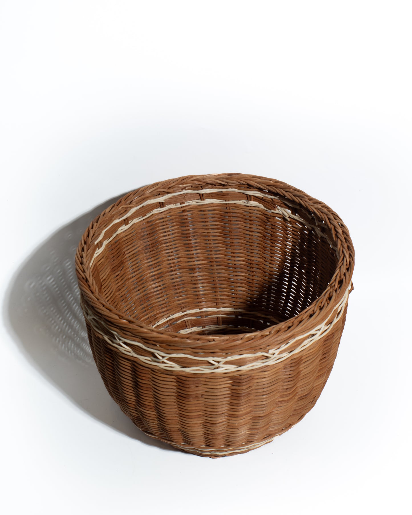 laurdry hamper Handwoven Bamboo & Rattan Basket – Natural Decorative Storage Organizer