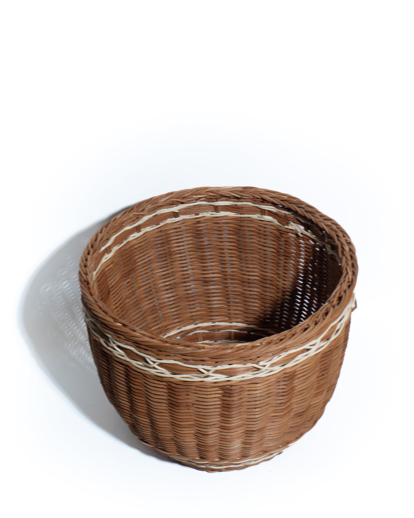 laurdry hamper Handwoven Bamboo & Rattan Basket – Natural Decorative Storage Organizer