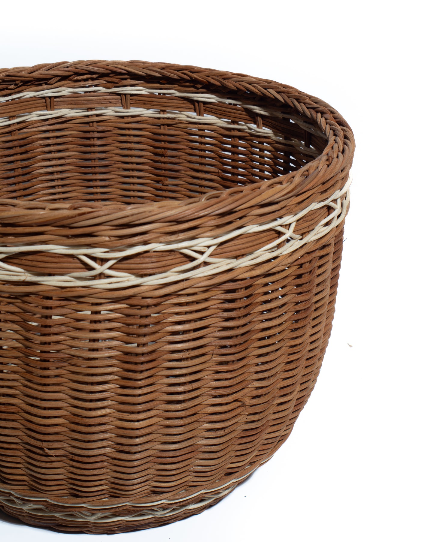 laurdry hamper Handwoven Bamboo & Rattan Basket – Natural Decorative Storage Organizer