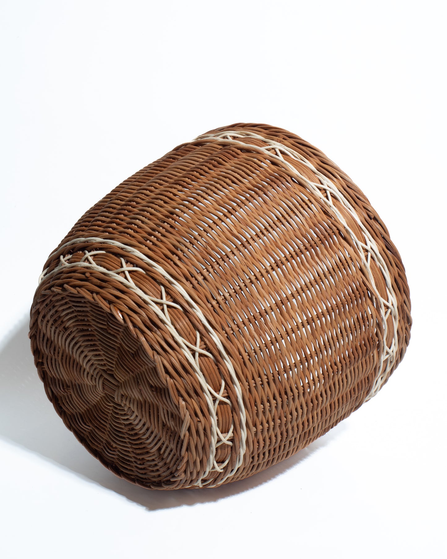 laurdry hamper Handwoven Bamboo & Rattan Basket – Natural Decorative Storage Organizer
