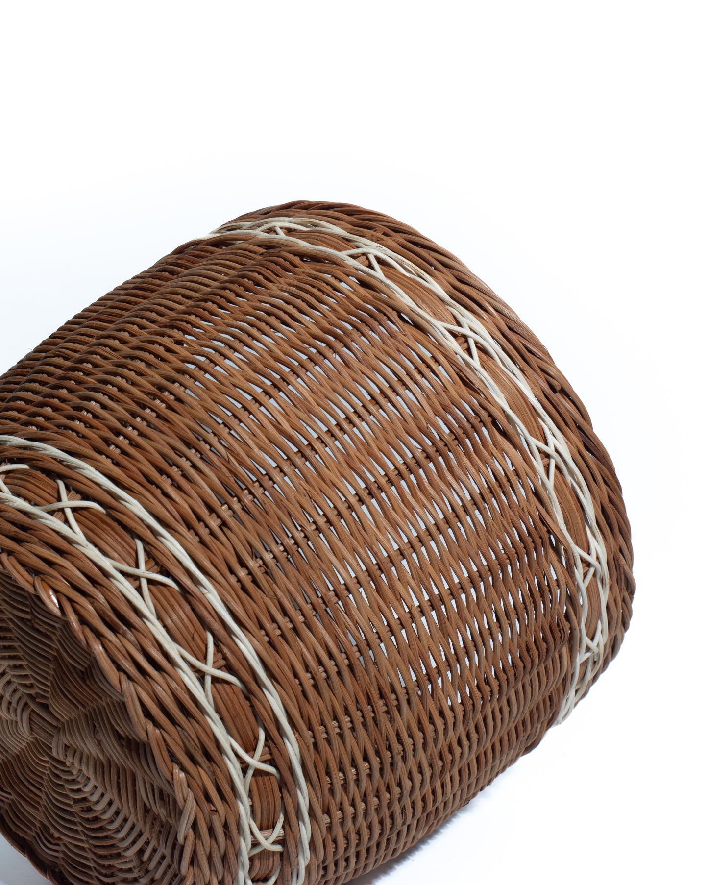 laurdry hamper Handwoven Bamboo & Rattan Basket – Natural Decorative Storage Organizer