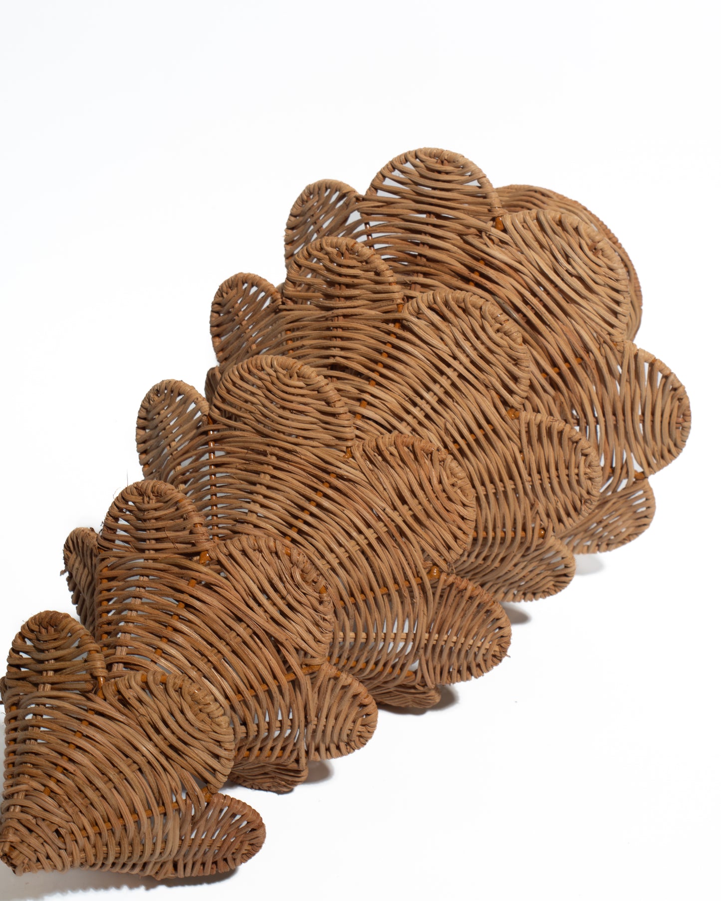 Handwoven Rattan Christmas Tree Decoration – Natural Wicker Holiday Decor