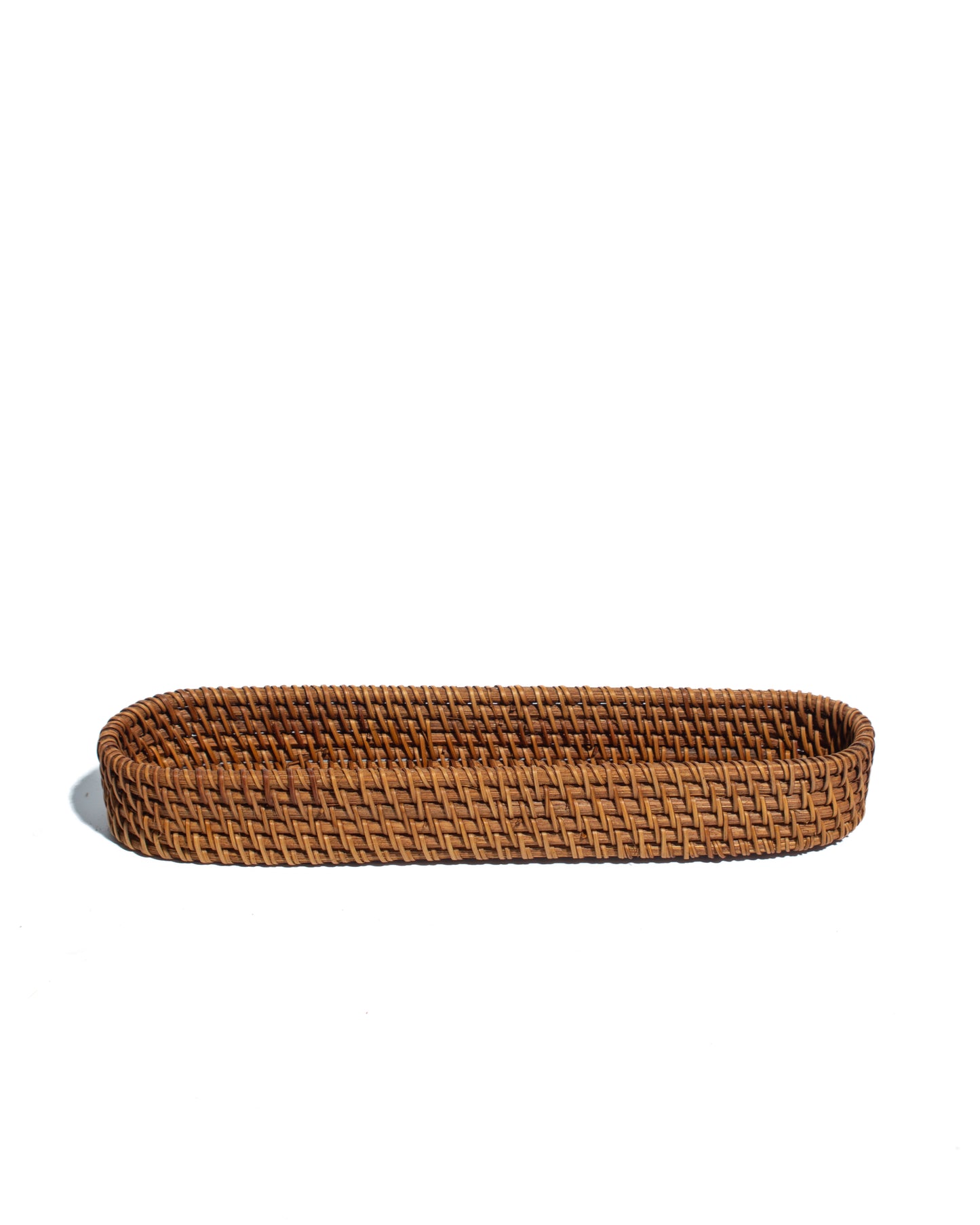 pen box, office supplies handwoven rattan small box