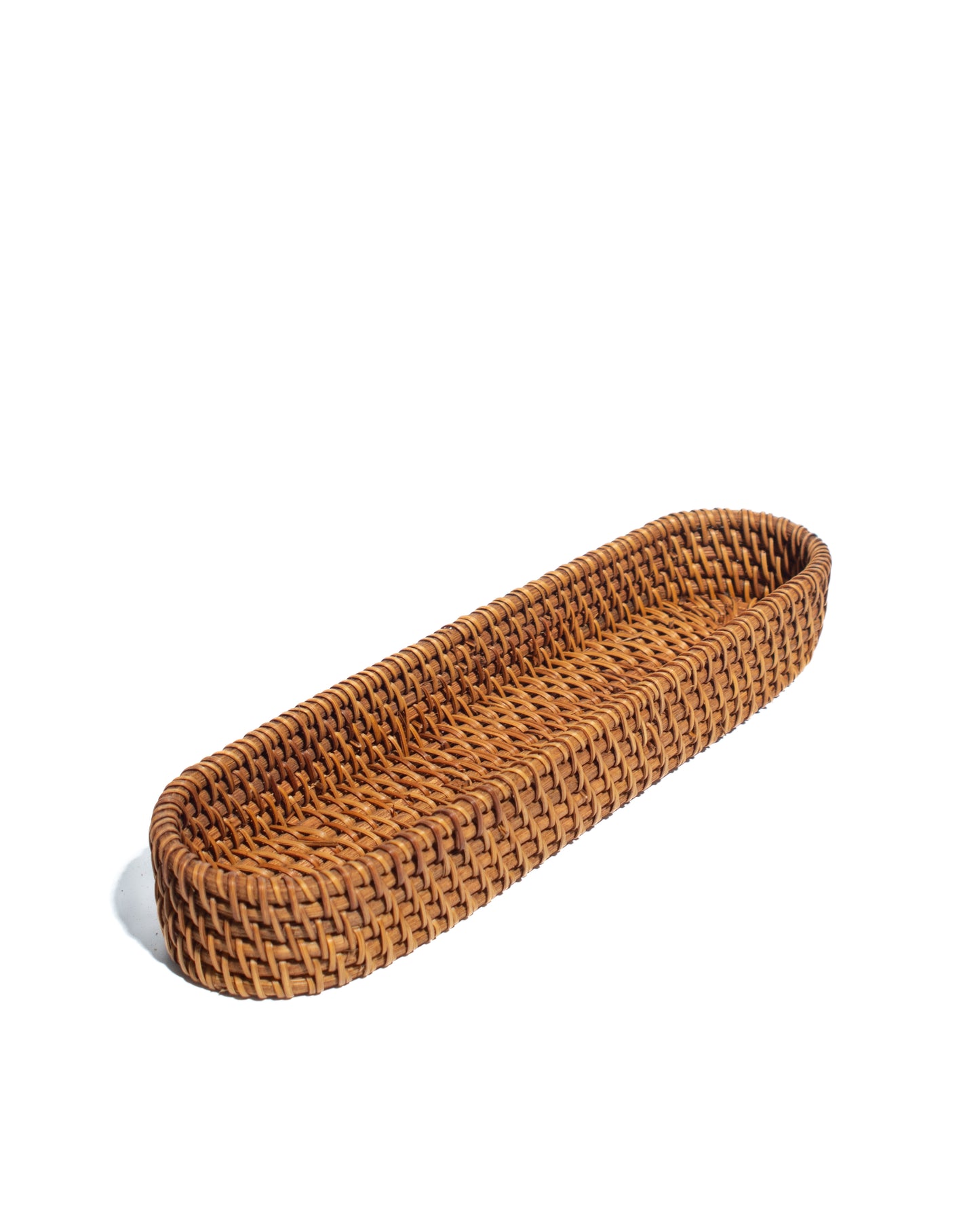 pen box, office supplies handwoven rattan small box