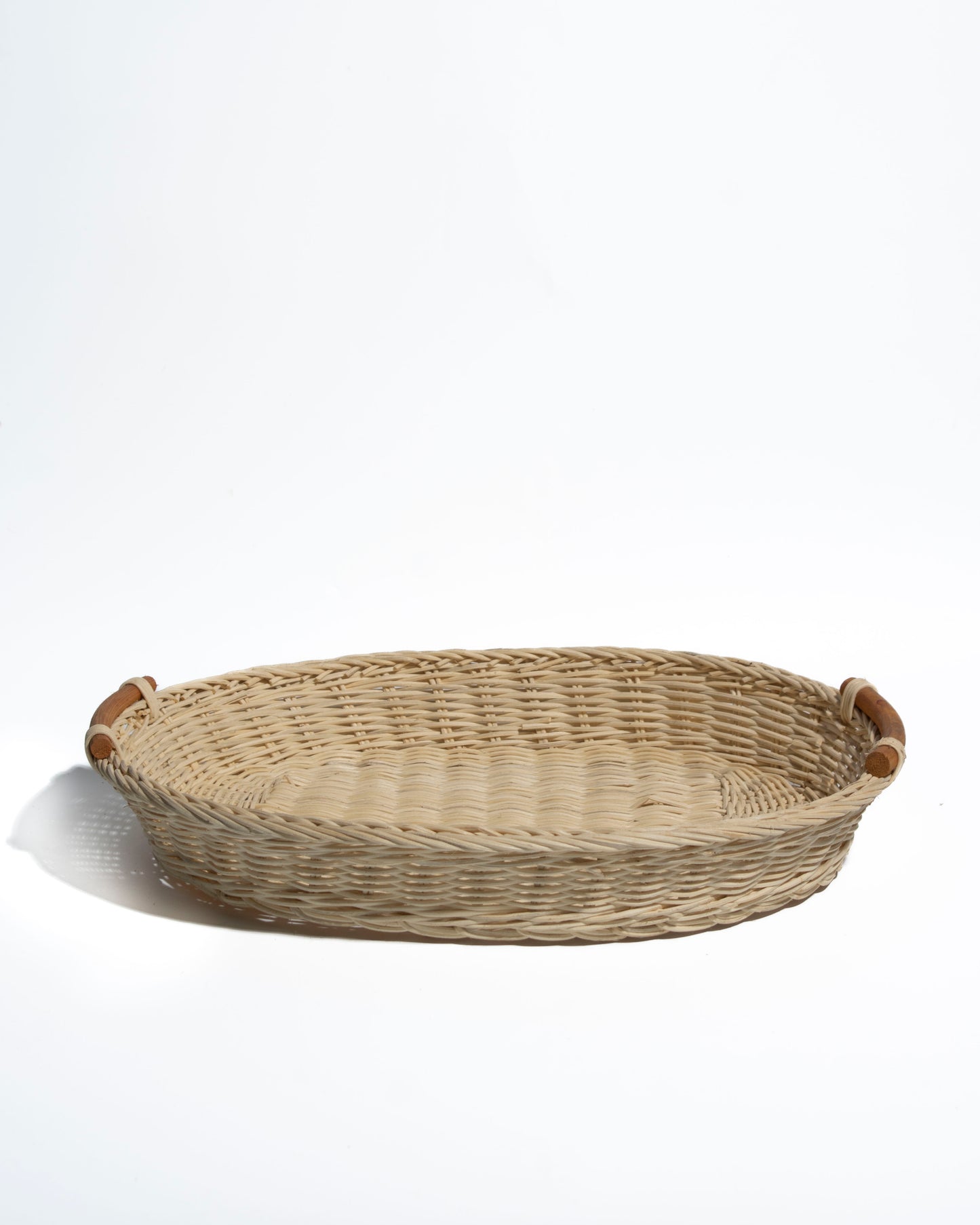 Large Handwoven Rattan Tray –Ideal for storing blankets, clothes, towels, Classic, Eco-Friendly & Versatile