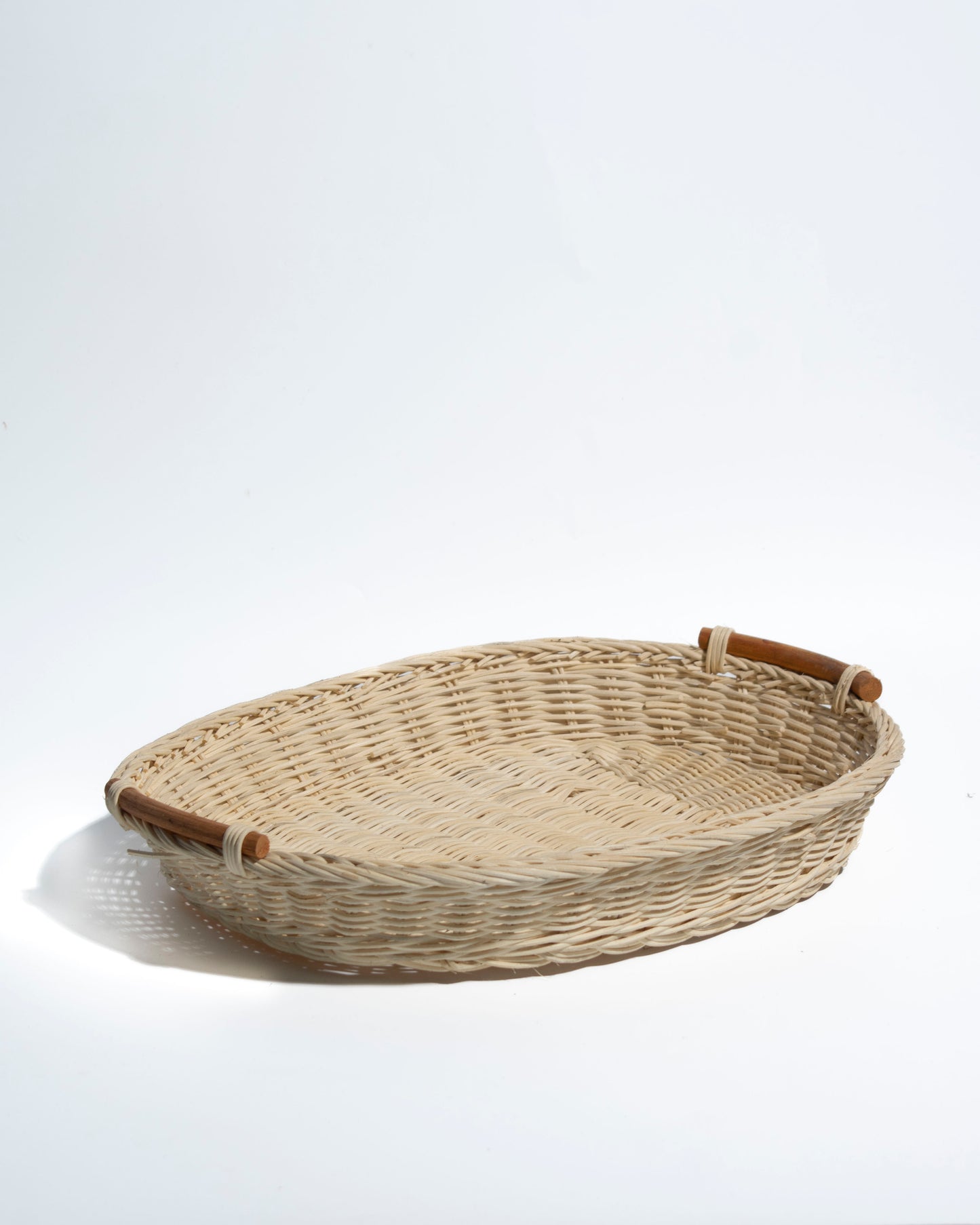 Large Handwoven Rattan Tray –Ideal for storing blankets, clothes, towels, Classic, Eco-Friendly & Versatile