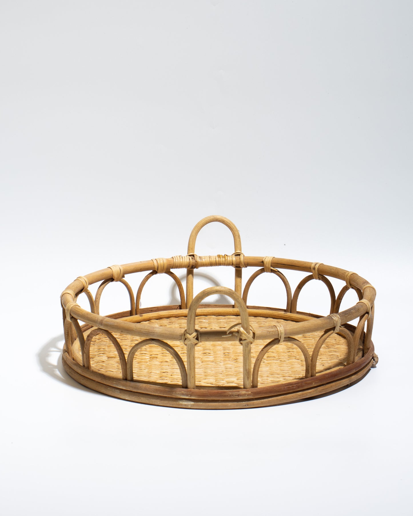 rattan tray handmade serving tray