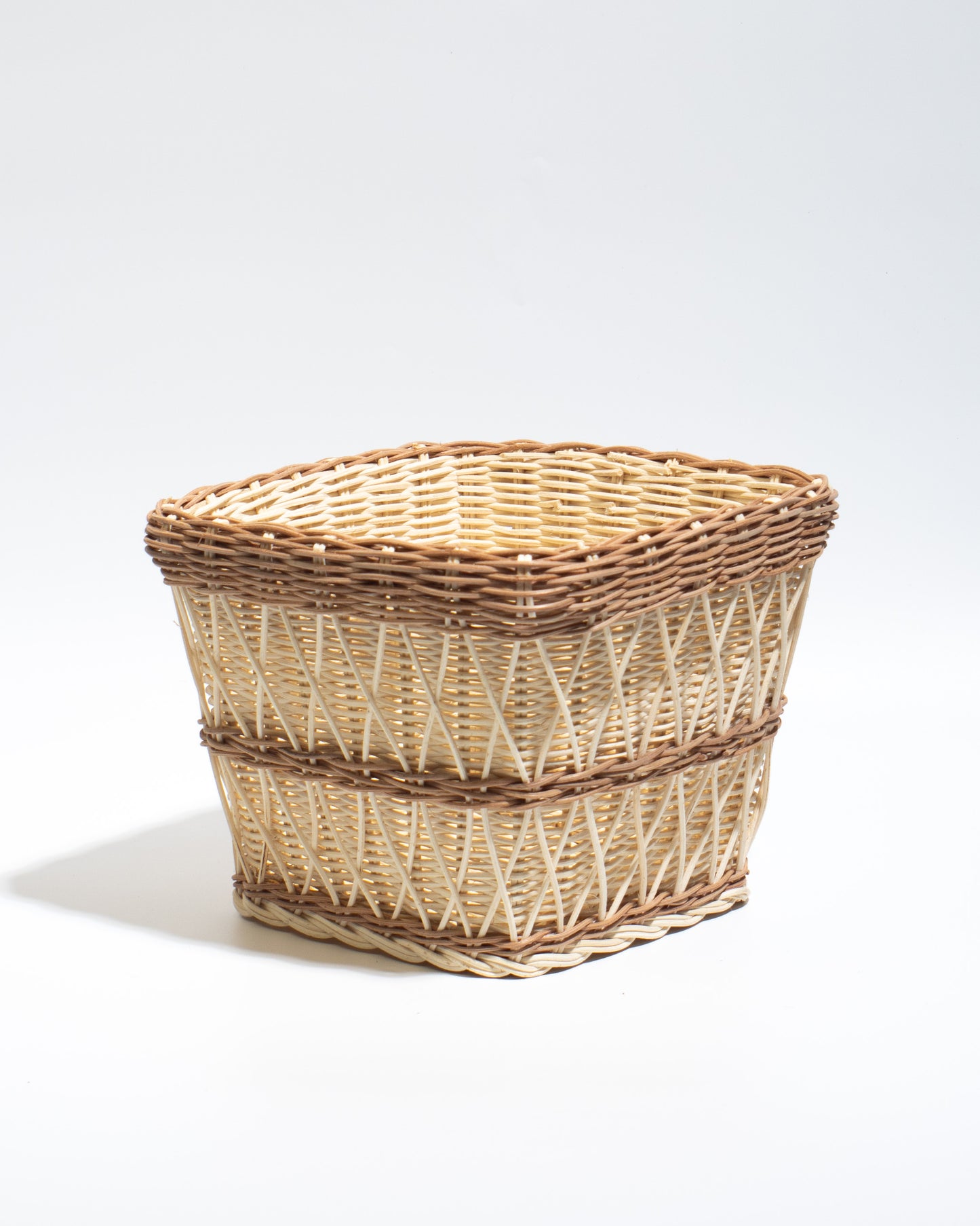 small Rattan basket The perfect size for flower arrangements, storing small items, toys, stationery, or accessories.