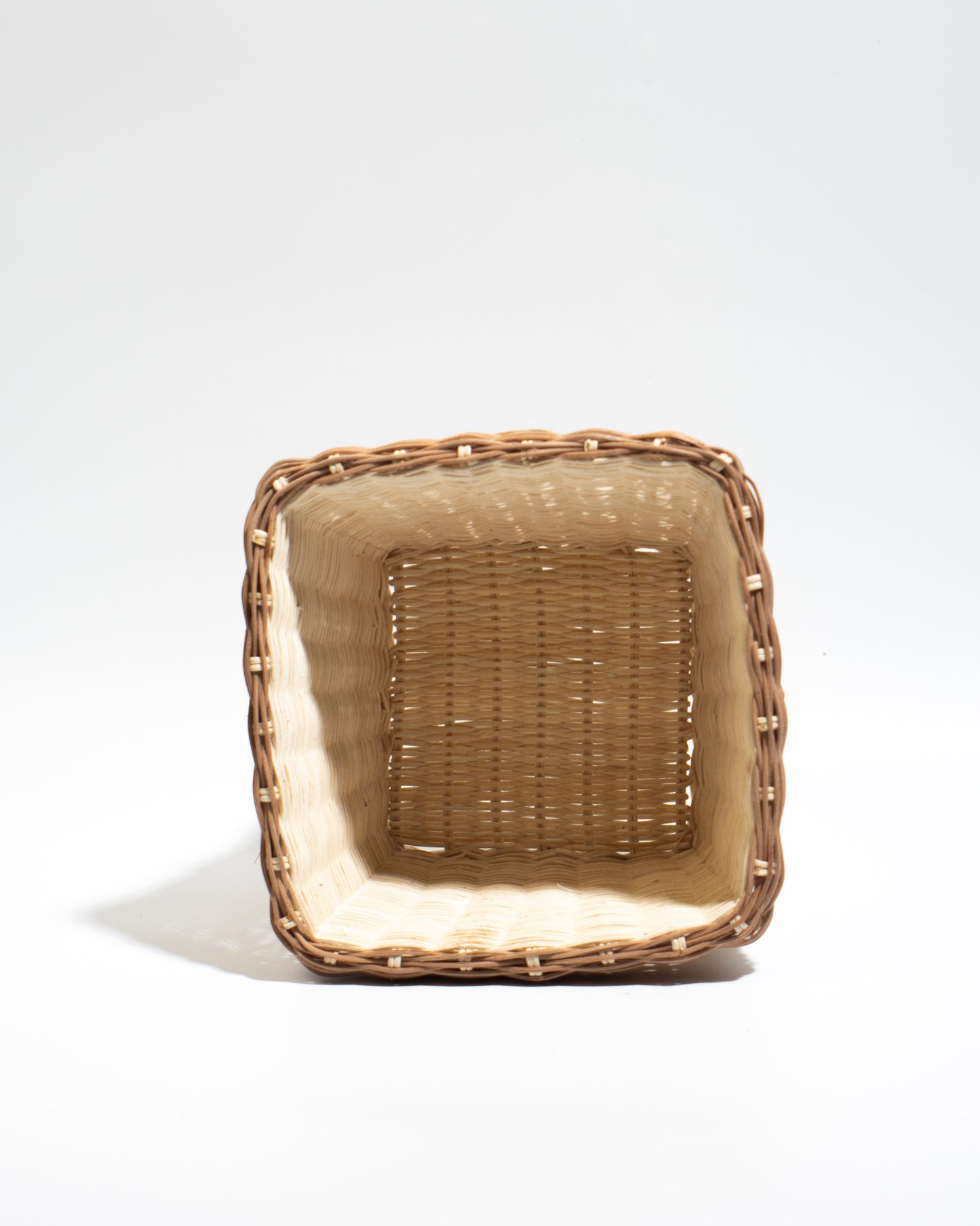 small Rattan basket The perfect size for flower arrangements, storing small items, toys, stationery, or accessories.