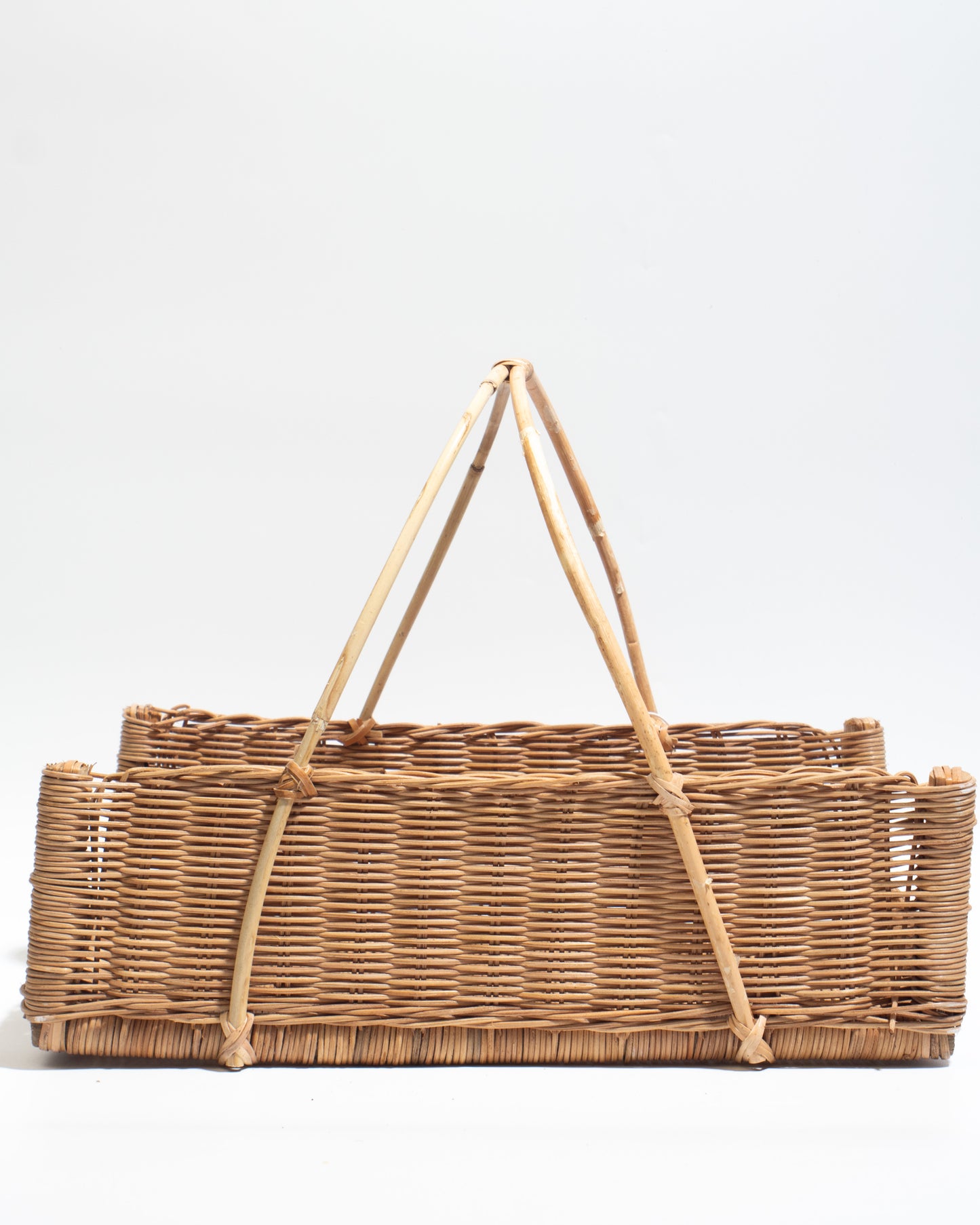 Handwoven Rattan Basket – Rustic & Multi-Purpose Storage