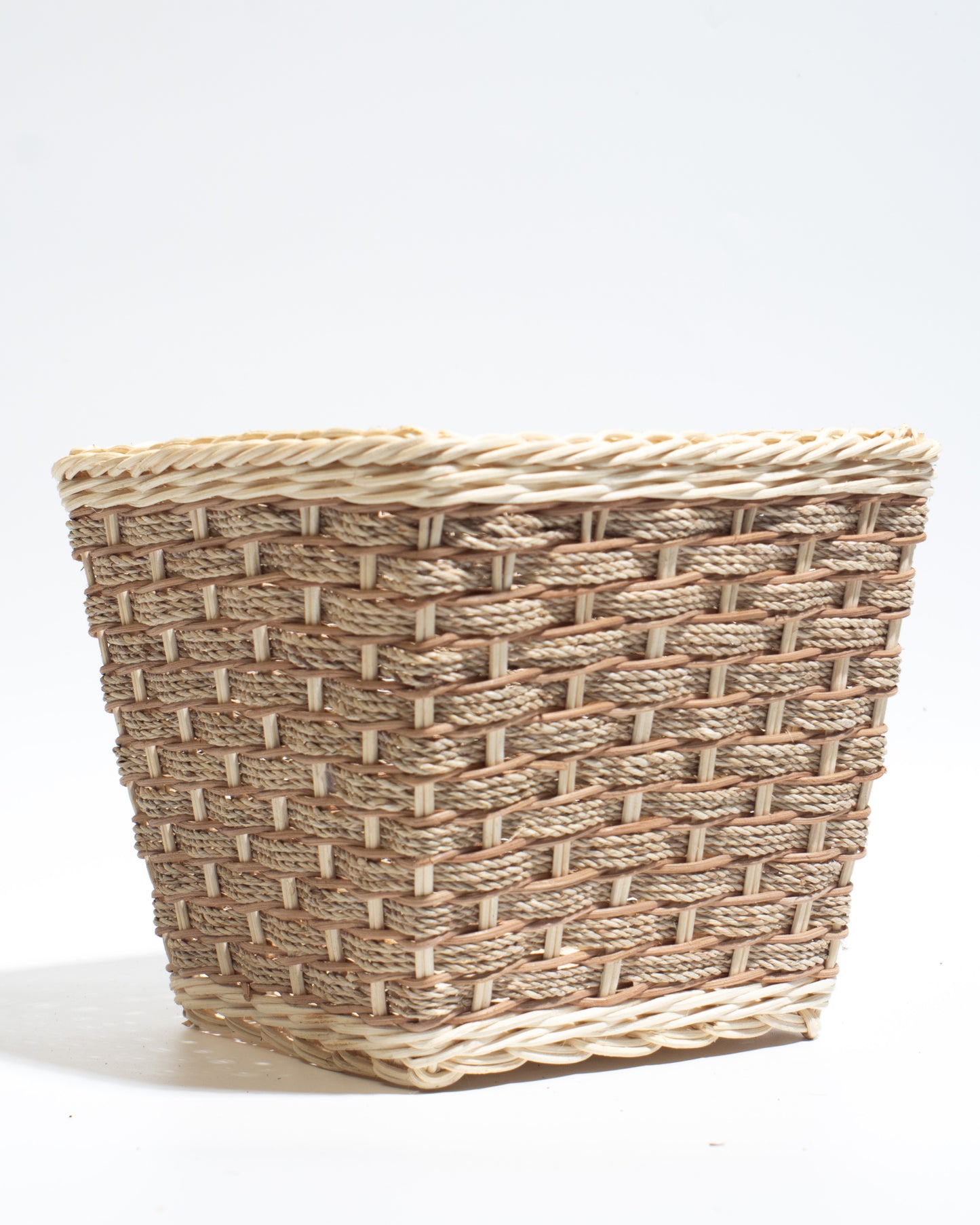 small rattan basket The perfect size for flower arrangements, storing small items, toys, stationery, or accessories.