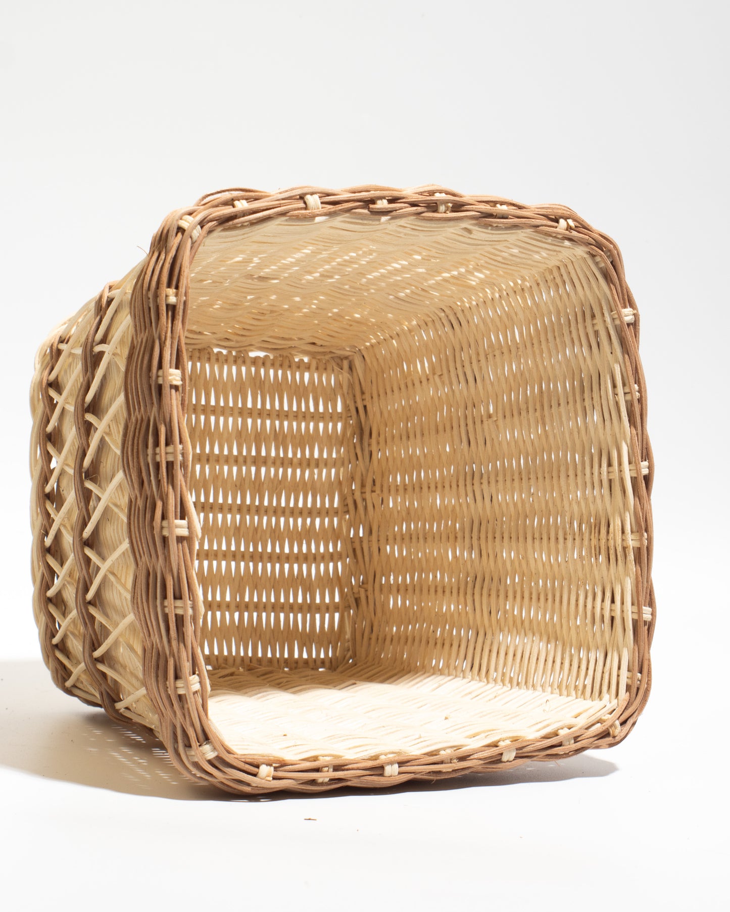 small Rattan basket The perfect size for flower arrangements, storing small items, toys, stationery, or accessories.