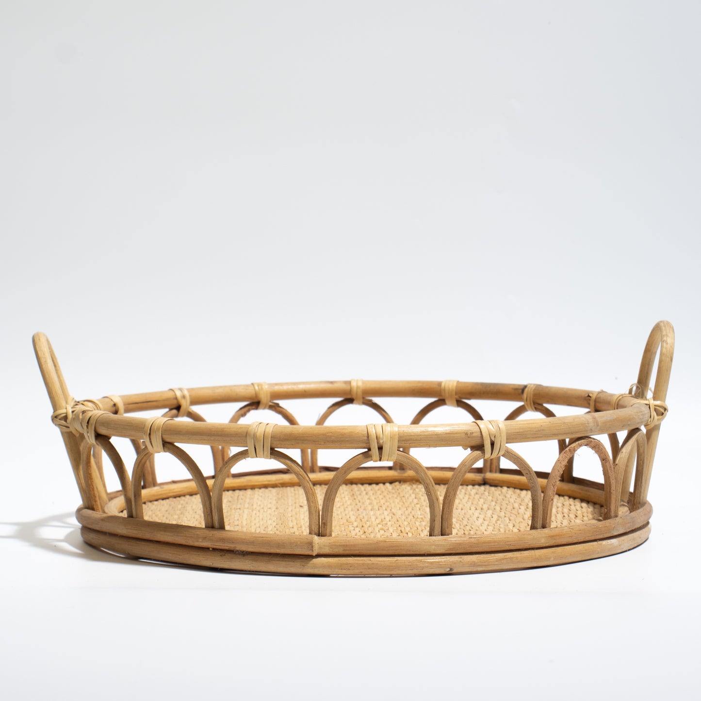 rattan tray handmade serving tray