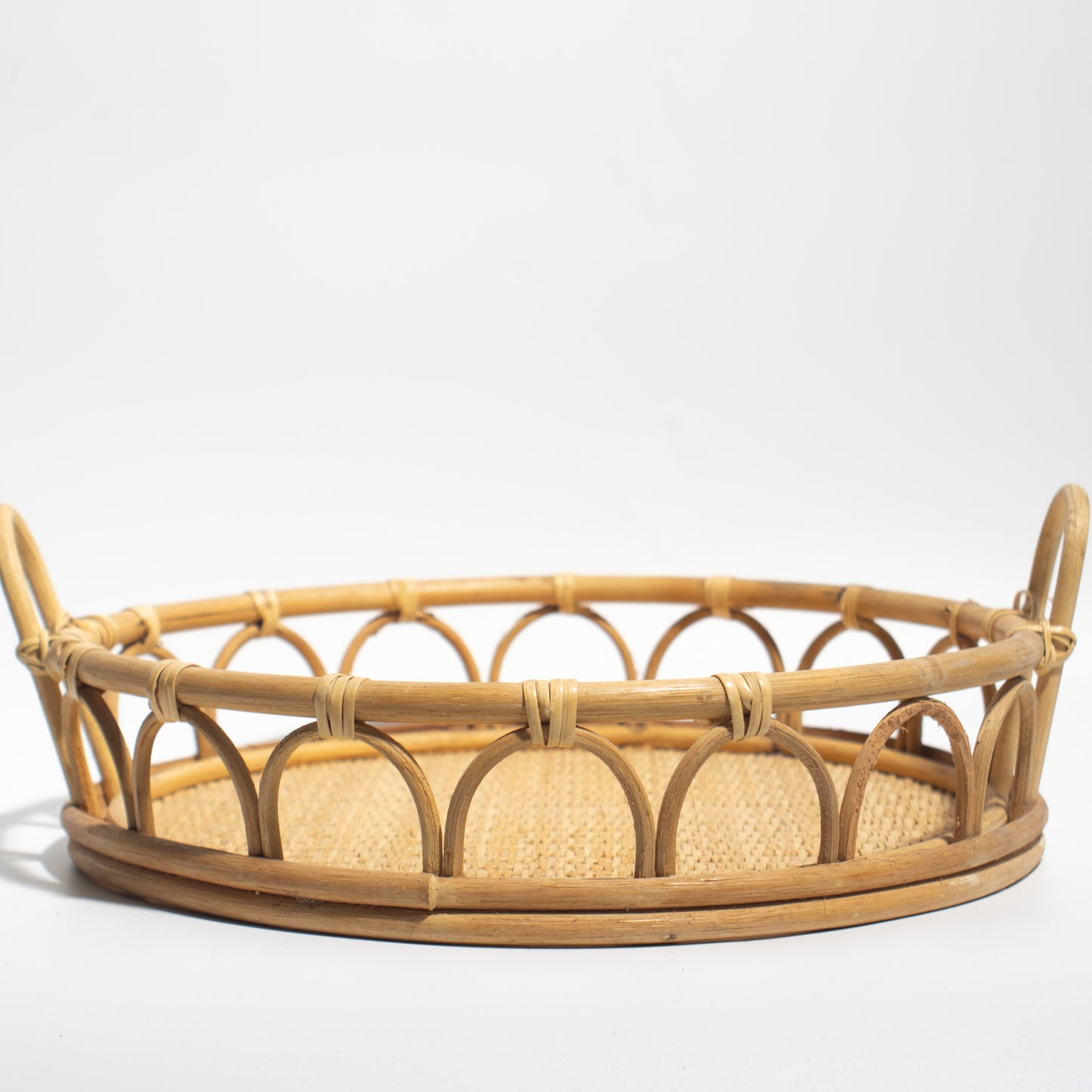 rattan tray handmade serving tray