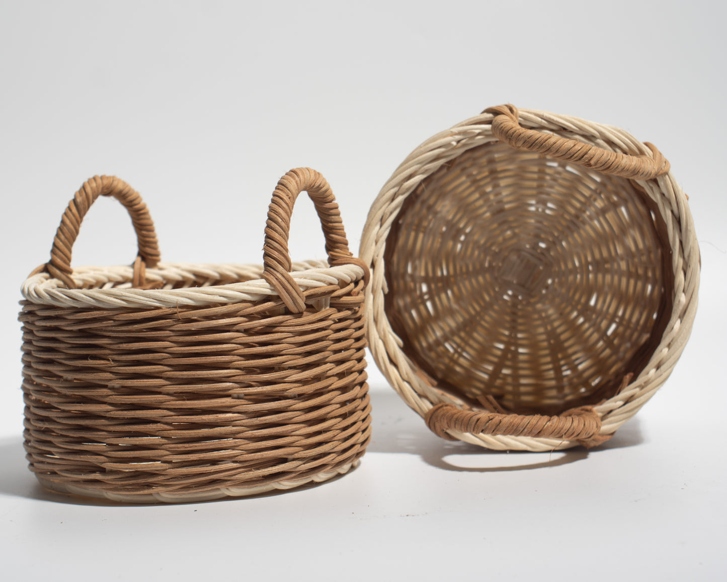 rattan basket Ideal for flower arrangements, storing small items, or as a decorative accent in any room.