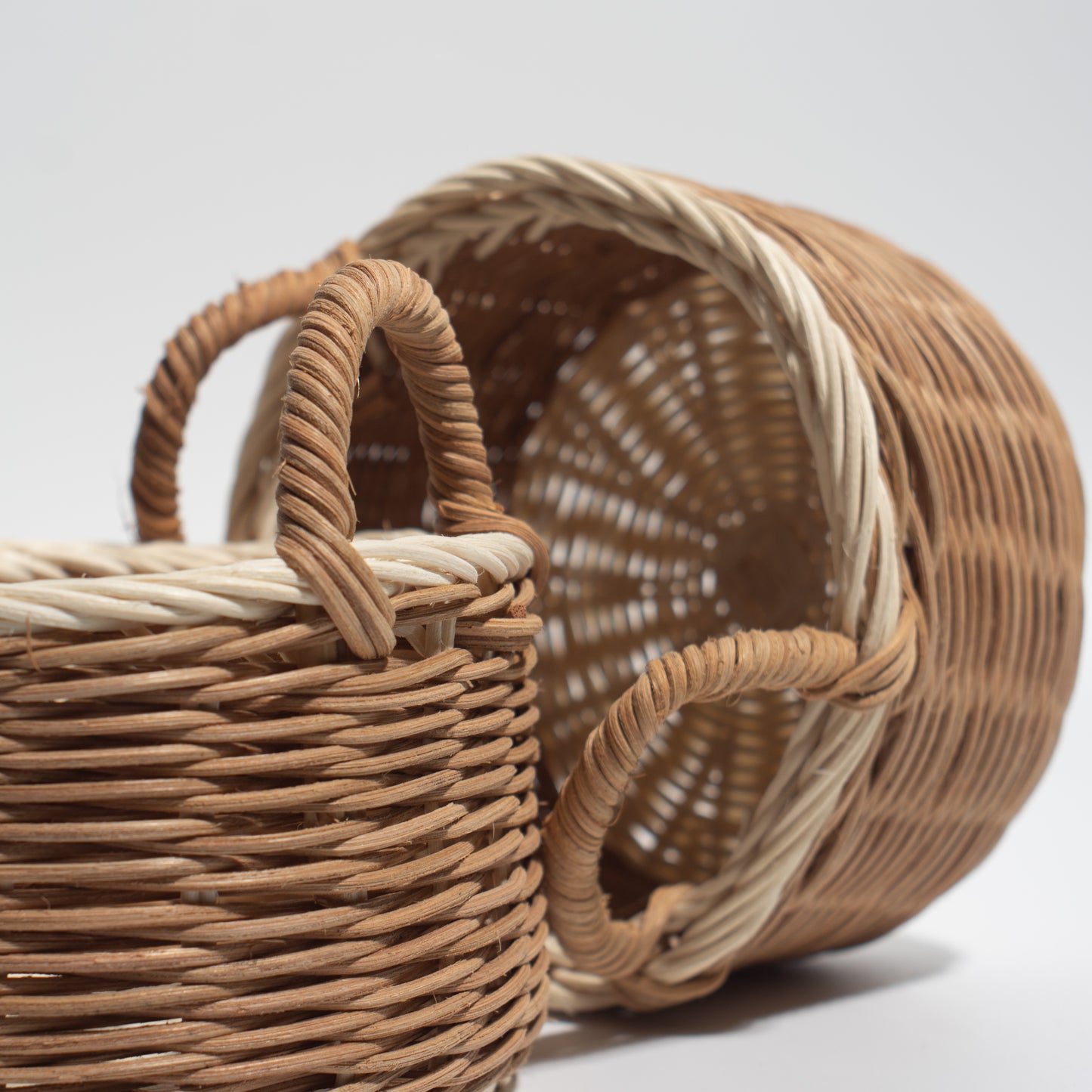 rattan basket Ideal for flower arrangements, storing small items, or as a decorative accent in any room.