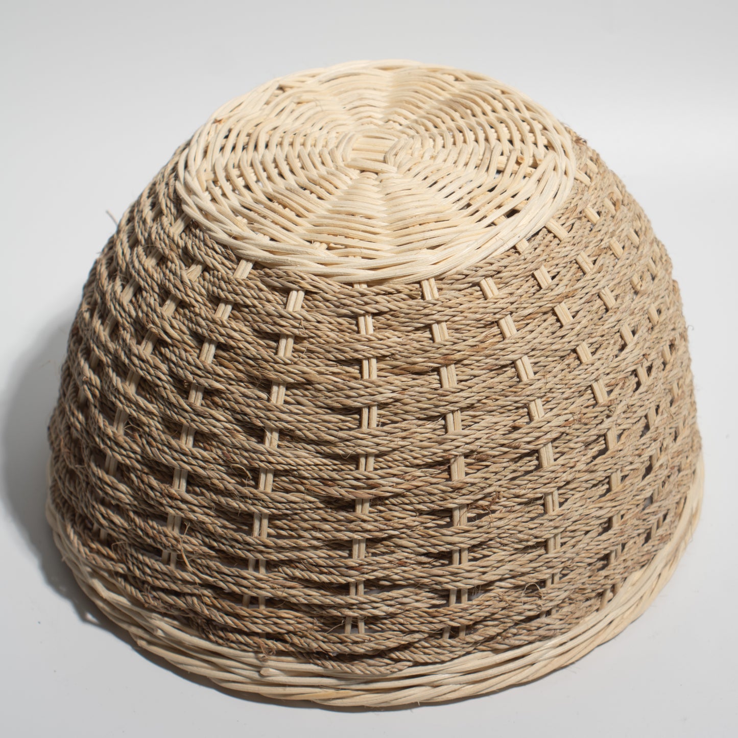 handwoven Bamboo & Jute Basket – Natural, Durable, and Eco-Friendly