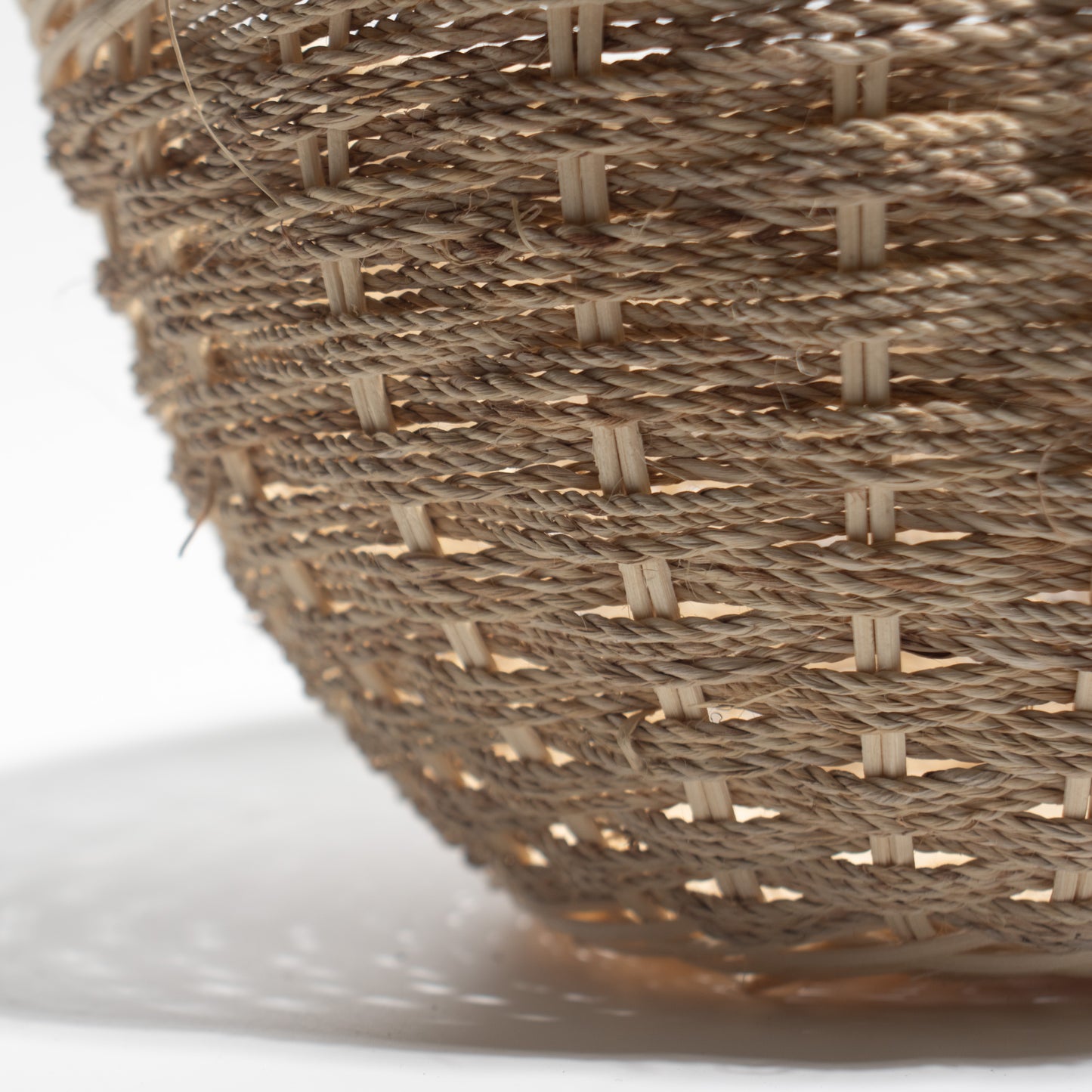handwoven Bamboo & Jute Basket – Natural, Durable, and Eco-Friendly