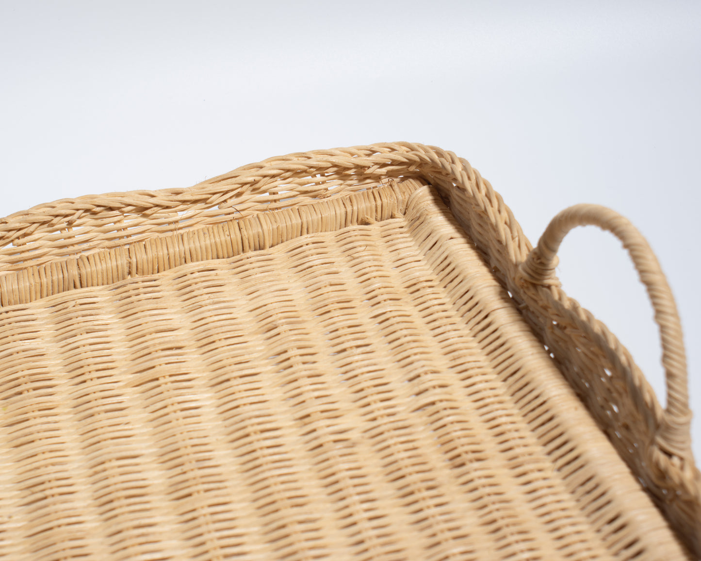 Large Handwoven Rattan Tray –Ideal for storing blankets, clothes, towels, Classic, Eco-Friendly & Versatile