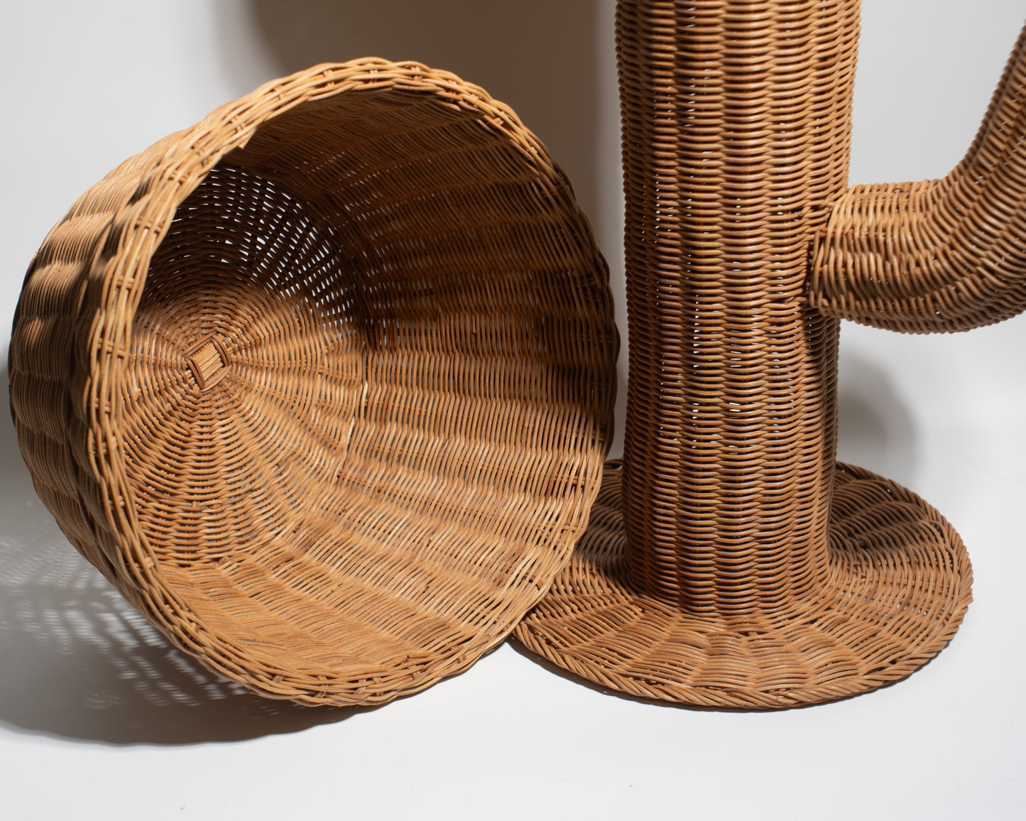 Handwoven Rattan Cactus Basket – Unique, Decorative & Functional