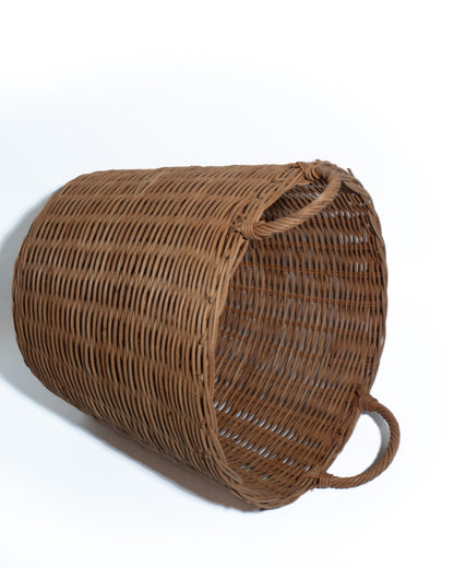 wicker laudry hamper with lid Handwoven Rattan Storage Basket with Lid – Natural Wicker Organizer with Handles