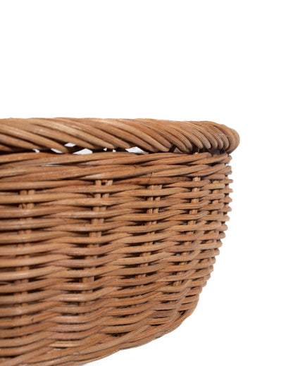 Handwoven rattan baskets for ideal Bread, fruits and vegetables, home decorations, badroom, kitchen