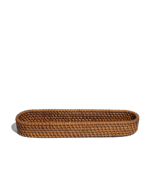 pen box, office supplies handwoven rattan small box