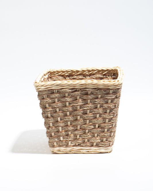 small rattan basket The perfect size for flower arrangements, storing small items, toys, stationery, or accessories.