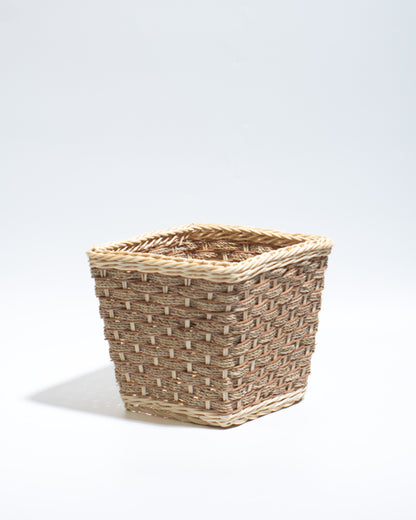 small rattan basket The perfect size for flower arrangements, storing small items, toys, stationery, or accessories.