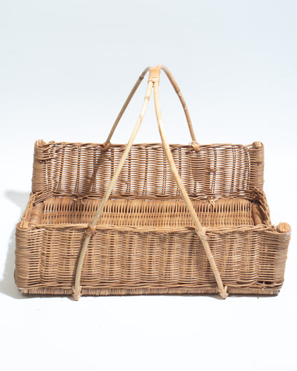 Handwoven Rattan Basket – Rustic &amp; Multi-Purpose Storage