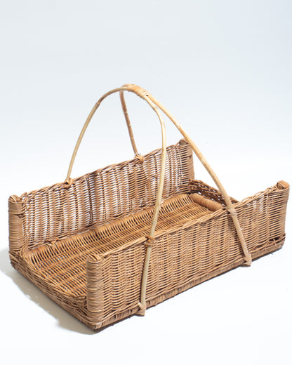 Handwoven Rattan Basket – Rustic &amp; Multi-Purpose Storage