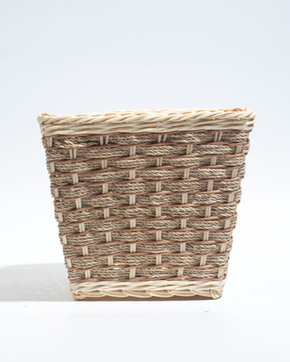 small rattan basket The perfect size for flower arrangements, storing small items, toys, stationery, or accessories.