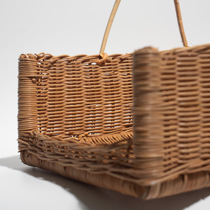 Handwoven Rattan Basket – Rustic &amp; Multi-Purpose Storage