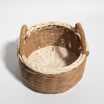 rattan basket Ideal for flower arrangements, storing small items, or as a decorative accent in any room.