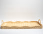 Large Handwoven Rattan Tray –Ideal for storing blankets, clothes, towels, Classic, Eco-Friendly &amp; Versatile