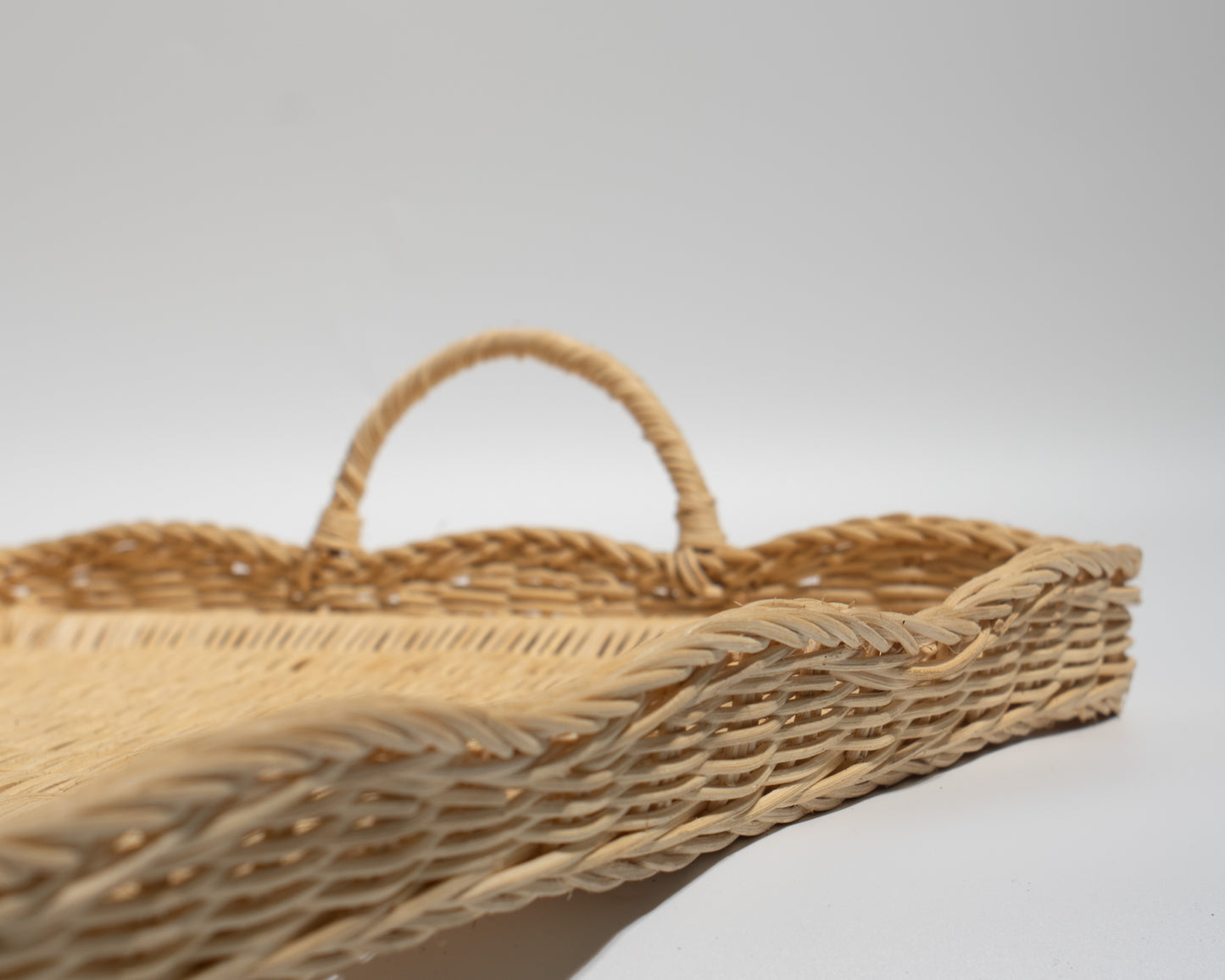 Large Handwoven Rattan Tray –Ideal for storing blankets, clothes, towels, Classic, Eco-Friendly &amp; Versatile