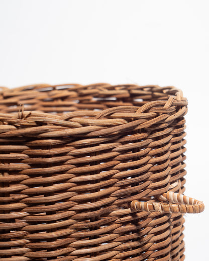 Round Handwoven Rattan Basket – Natural, Versatile &amp; Handcrafted
